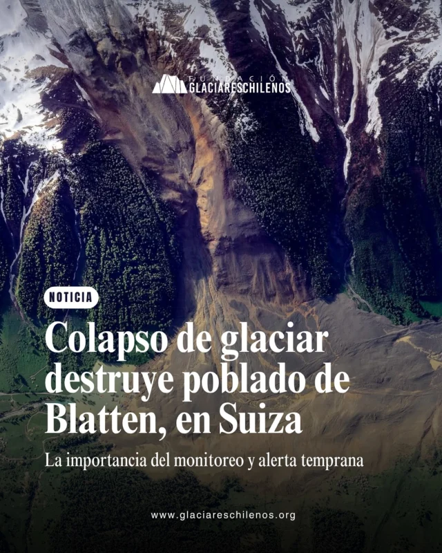 #NOTICIA 🔵 Impactante colapso de glaciar destruye cerca del 90% del poblado de Blatten, en Suiza 🏔⚠️ El desprendimiento masivo del glaciar Birch, en los Alpes suizos, provocó un alud que arrasó con gran parte del poblado de Blatten. Gracias a un monitoreo constante, se logró evacuar con anticipación a sus 300 habitantes y animales el pasado 19 de mayo. Aunque se reporta una persona desaparecida, la alerta temprana evitó una tragedia aún mayor.

🧊 ¿Por qué ocurren estos desprendimientos?
El glaciólogo Alexis Segovia @alexi.segov, académico de la @uchile y socio de la @sochicri, explica:
“Los glaciares ejercen una presión que mantiene estable el terreno, al igual que el permafrost que lo mantiene cohesionado como un “pegamento”. Al derretirse se, desestabiliza el terreno generando un factor de riesgo para aludes y derrumbes”

Por su parte, Daniela Carrión @glacioadicta, glacióloga de la @uchile y presidenta de la @sochicri agrega “En ambientes glaciares y periglaciares se está intensificando el retroceso y adelgazamiento de glaciares, debido al aumento de temperaturas y presencia de eventos climáticos extremos. Se observa un alza de la isoterma cero -donde antes nevaba, ahora llueve-, afectando las zonas bajas de las cuencas”

🚨 ¿Qué papel juega el monitoreo preventivo en estas situaciones?
“El caso de Suiza evidencia cómo el monitoreo permanente permite activar alertas tempranas y salvar vidas. Si bien en Chile contamos con sistemas similares, aún  falta para aumentar la cobertura en varias zonas de alto riesgo a lo largo del país”, agrega Daniela Carrión.

💬 ¿Qué otras acciones crees que deberíamos priorizar ante la crisis climática? Te leemos 👇🏻

📝 Nota: Constanza Espinosa @tiaglaciar
📸 Fotos: @lenouvellistevs @dailyoverview @berriaegunkaria

“Las acciones y decisiones que tomemos el día de hoy, construirán el futuro para la naturaleza, comunidades y glaciares”
~Fundación Glaciares Chilenos~

🔵 Si valoras nuestro trabajo, puedes apoyarnos con una donación desde $3.000. Comenta GLACIAR y te enviamos más información.

#glaciareschilenos #yoprotejolosglaciares #cambioclimático #suiza #blatten #desprendimiento #crisisclimática
